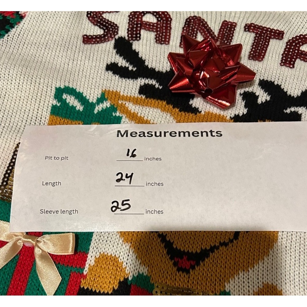 Christmas Sweater No Boundaries Size Adult Small 3-5 Festive Holiday - Picture 6 of 6